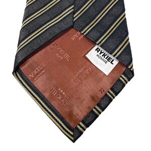 Rykiel Homme Striped Necktie Men's Formal Silk Blend Tie L: 56" W: 4"‎